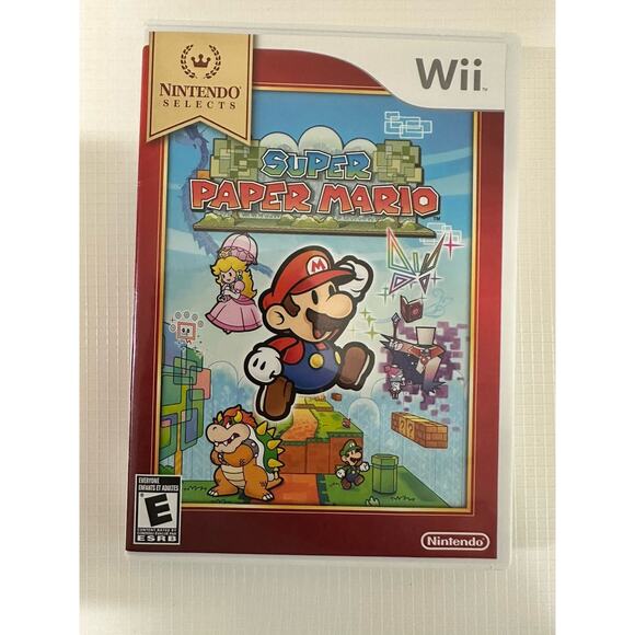 Super Paper Mario Nintendo Wii Complete with Manual Tested Fast Shipping CIB - Picture 1 of 5